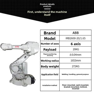 <span class=keywords><strong>Robot</strong></span> Industrial de Seis Ejes IRB2600 de <span class=keywords><strong>Segunda</strong></span> <span class=keywords><strong>Mano</strong></span> para <span class=keywords><strong>Soldadura</strong></span>, Manipulación y Pulido - Product Image 1