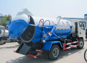 Nouveau <span class=keywords><strong>camion</strong></span> d'aspiration des eaux usées Dongfeng Dollyka 4x2 de 95 CV |   <span class=keywords><strong>Camion</strong></span>-<span class=keywords><strong>citerne</strong></span> à vide efficace pour les déchets industriels et municipaux - Product Image 4
