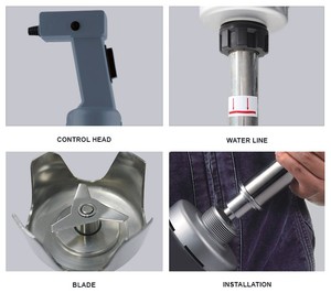 Xách tay đa chức năng điện Tay Máy xay sinh tố với push button phổ công nghiệp Mixer Glass Máy ép trái cây nhà bếp khách sạn sử dụng - Product Image 6