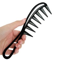 Peine eléctrico de bruja con logotipo personalizado, artículos laxos con mango de bambú y paja, Material de dientes de cerdas para gestión de Brujas (10464014) - Product Image 1