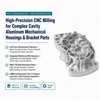 Piezas de Aleación de Aluminio 6061 Fresadas por CNC de Alta Precisión para Carcasas de Motor, Orificios Roscados, Equipos Industriales y Robots
