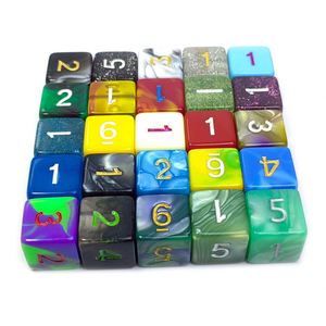 Dados Digitales Acrílicos Ecológicos Personalizados de 16 mm, Dados de Alta Calidad de 6 Caras, Cuadrados y Redondeados, para Juegos de Mesa - Product Image 1