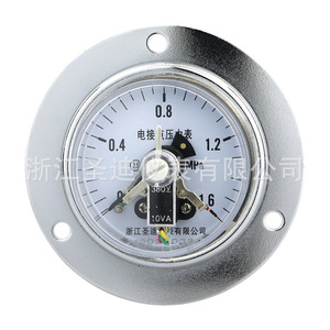 Yx60zt เกจวัดแรงดันแบบสัมผัสไฟฟ้าแบบแกน 60 มม. สแตนเลส ใช้ในอุตสาหกรรม - Product Image 1