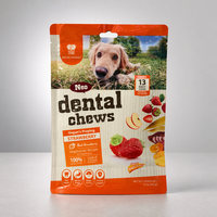 Sachet Doypack pour aliments pour animaux de compagnie à faible MOQ, finition mate MOPP/AL/PE, avec fermeture éclair