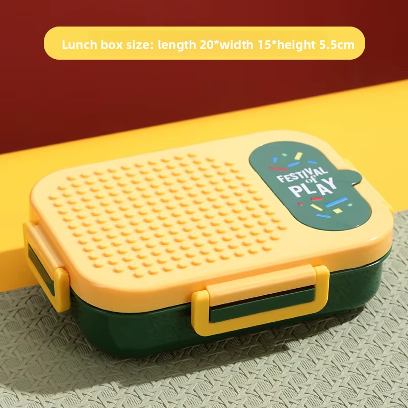 Yellow No building blocks 3 compartments
