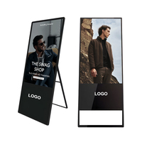 Pantalla Digital LCD de Señalización Digital Portátil para Interiores de 32-65 Pulgadas, 2K/4K, Personalizable, con Android, para Publicidad en Centros Comerciales, con SDK