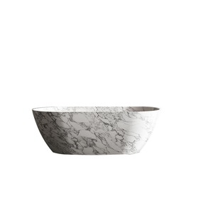 <span class=keywords><strong>Baignoire</strong></span> ovale autoportante en <span class=keywords><strong>pierre</strong></span> artificielle, motif <span class=keywords><strong>imitation</strong></span> marbre, moderne, pour hôtel, maison d'hôtes, salle de bain de luxe - Product Image 5