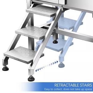 Bañera de lujo de acero inoxidable SS304 para perros de 34 "con <span class=keywords><strong>escaleras</strong></span> para Estación de lavado de gatos en el baño - Product Image 4