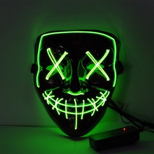 Mascarilla <span class=keywords><strong>de</strong></span> cara <span class=keywords><strong>completa</strong></span> con luz LED para Halloween, máscaras decorativas para Día <span class=keywords><strong>de</strong></span> <span class=keywords><strong>los</strong></span> <span class=keywords><strong>muertos</strong></span>, 7 colores - Product Image 6