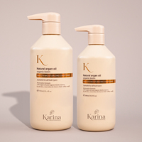 Champú de Aceite de Argán Orgánico Natural de Marruecos para Calmar el Cuero Cabelludo, Nutrir y Limpiar en Profundidad, Set de Champú para el Cuidado del Cabello de Salón, OEM ODM