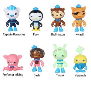 Jouets à collectionner modèle de dessin animé personnalisable Poke Mon 8 pièces Octonauts Kwazii gâteau décoration poupée figurines d'action - Product Image 2