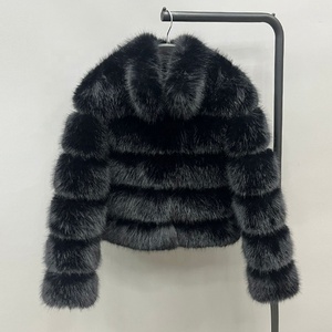 Col montant femmes fausse fourrure veste nouvelle venue moelleux femmes hiver fausse fourrure manteau - Product Image 5