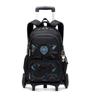 High-quality Private Customized Travel Bag School Trolley Bag Luggage Trolley <b>Backpack</b> <b>with</b> <b>Wheel</b> - Product Image 1