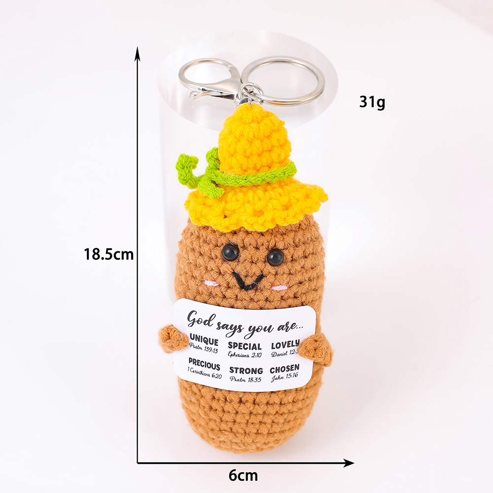 Porte-clés chapeau pois