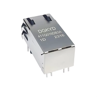 Conector Ethernet Impermeable de Enchufe Directo con Transformador Blindado RJ45 Cat5 y Carcasa PBT, Enchufe de Router Integrado para Proveedores ODM