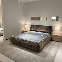 VONLIVA Lit King Size en Bois Design Moderne à Prix Abordable, Mobilier d'Hôtel, Décoration Intérieure, Lit Double Moderne, Lit Complet pour Chambre à Coucher