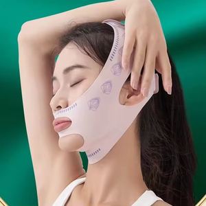 Ademend kaaklijn oefenapparaat voor liftend en verstevigend effect, voorkomt verslapping, luxe cadeau voor vrouwen, V-lijn kin gezichtsband masker - Product Image 2
