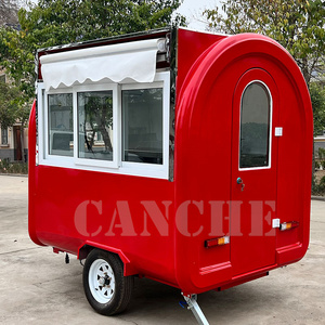 Mini remorque alimentaire mobile en aluminium |   Crêpes et Snacks de Cuisine Américaine avec Cuisine Compacte pour Vente en Extérieur - Product Image 2