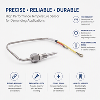 Sonde thermocouple à vis PTFE de petite taille pour usage industriel, type K/J/PT100, capteur de température étanche