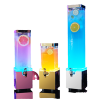 Distributeurs de bière électroniques portables à structure supérieure et inférieure, 1,5 L/3 L, machine à jus d'orange, tour à jus froid en acier inoxydable