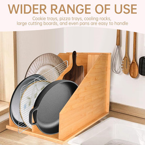 <b>Bamboo</b> Tableware Organizer Rectangle Standing Type Kitchen Cabinet Storage <b>Container</b> Multifunctional Drawer Use - Product Image 3