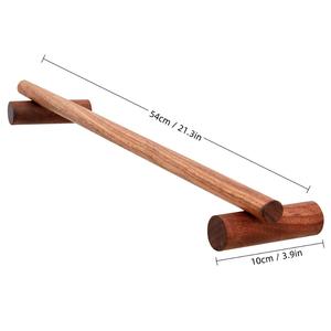 Legno Barra di Tovagliolo Fissato Al <span class=keywords><strong>Muro</strong></span> del Tovagliolo Cremagliera - Product Image 2