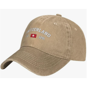 Casquette de baseball nationale réglable pour hommes et femmes, modèle sandwich, style Dad Hat et Trucker Hat, pour la Coupe du Monde de football 2026 en Suisse - Product Image 1