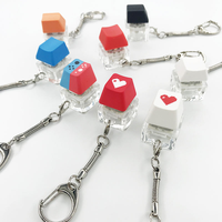 Porte-clés personnalisé en forme de capuchon de clavier, avec impression de logo DIY, anti-stress, jouet de décompression, vente en gros