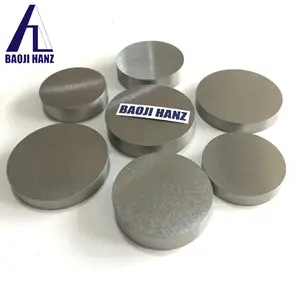 Pelat cakram bulat Tungsten murni suhu tinggi