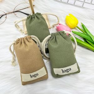 Customized 9*13.5*2cm <b>Small</b> Cotton Pouch <b>Bag</b> Cotton Jewelry <b>Bag</b> Cotton Canvas Jewelry Pouch - Product Image 4