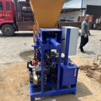 Petite machine automatique de fabrication de briques en terre cuite hydraulique diesel SY2-25