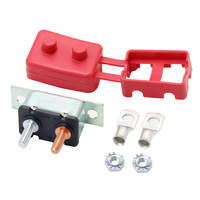Interruptor de Circuito Metálico KUOYUH de 50V 5A-50A para Baterías de Barcos, Camiones, Autobuses y Paneles Solares con Reinicio Automático