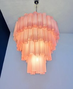 Nouvelle tendance Design français Lustre d'art en verre rose Éclairage Lampes suspendues <span class=keywords><strong>Suspension</strong></span> <span class=keywords><strong>Luminaire</strong></span> Lampen - Product Image 6