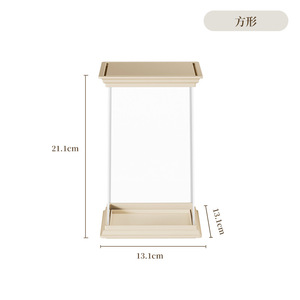 Chất lượng cao PS + PET nhựa labu mù hộp hiển thị trường hợp 360 ° trong suốt đứng 5.16x5.16x8.31 inch chống bụi Stackable đồ chơi - Product Image 3