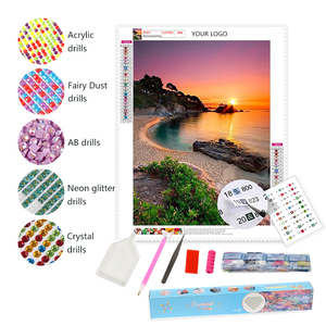 5d diamante pintura <span class=keywords><strong>Seacoast</strong></span> paisaje diamante arte pintura Hada polvo taladro diamante pintura Kit personalizado OEM - Product Image 1