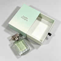 Boîte à tiroir rigide de conception personnalisée, boîte-cadeau de luxe en carton rigide pour flacon de parfum, soin de la peau, sérum en verre, avec fermeture à tiroir et insert en EVA