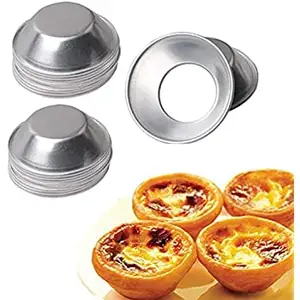 Aluminium Ei Tart Mallen Spuitgieten Dessert Mold Pannen Tin Puto Cup Bakvormen Cake Cookie Mold