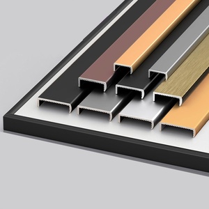 Bande de chant en alliage d'aluminium en forme de U pour portes d'armoires - Largeur et épaisseur personnalisables, fermeture robuste sans peinture pour panneaux - Product Image 3