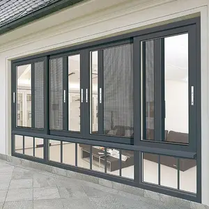 Factory Direct Sale Window Aluminum Double Glazed Sliding Windows