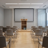 Pupitre de conférence moderne en bois réglable / Plateforme pour bureau, école et hôtel