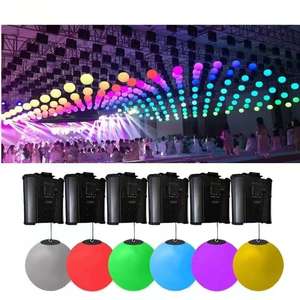 Rigeba DMX Control Disco Dj Stage Winch LED Lift Ball RGB Kinetic Ball Light pour les événements - Product Image 1