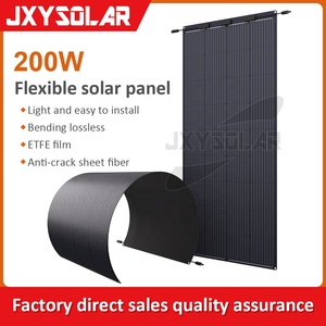 Panneaux solaires flexibles de pointe de 200 watts et 20 volts à cellules monocristallines pour camping-cars et caravanes, applications hors réseau - Product Image 2