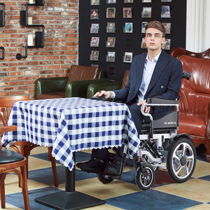 KSM-501P Cheapest Handicapped Folding Motorized Automatic Cheap Wheelchair Smart Drive Electric Wheelchair - Product Image 5