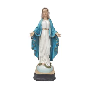 China Supplier OEM Resin Blessed Virgin Mary Madonna Religious Statue Crafts Other Home Decor Christian Religious Items