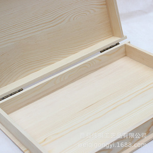Caja de almacenamiento de madera con tapa, caja rectangular de madera maciza para joyería, para regalo, almacenamiento de té - Product Image 3