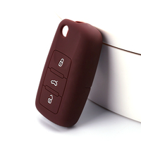 Housse de clé de voiture intelligente universelle en silicone avec 3 boutons, logo de marque personnalisable, accès sans clé pour Volkswagen Beetle 2012-2021