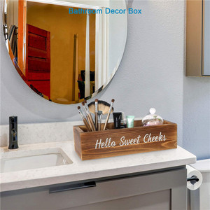 <strong>Nice</strong> <strong>Butt</strong> Bathroom Decor Box, Wooden Toilet Paper Holder - 2 Sides with <strong>Nice</strong> <strong>Butt</strong> and Hello Sweet Cheeks Bathroom Sign - Product Image 6