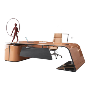 Lady's Ceo Desk Personalizable Colores Alta calidad Venta caliente Lujoso Escritorio de oficina - Product Image 6