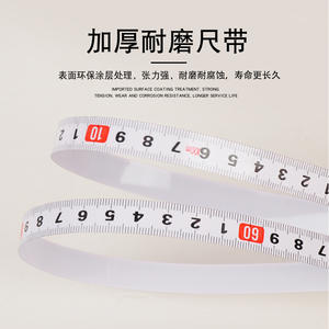 ตลับเมตรเหล็ก Tengda 50 ม./164 ฟุต แบบล็อคด้วยมือ ตลับเมตรวัดระยะแบบม้วน ระบบเมตริก เครื่องมือวัดทางวิศวกรรม โครงพลาสติก - Product Image 3