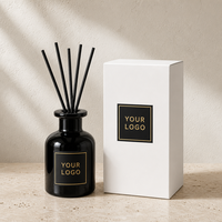 Diffuseur de parfum en verre minimaliste LF 50ml 100ml 250ml à diffusion longue durée, sans alcool, pour le bureau, la maison, la décoration, cadeau d'entreprise